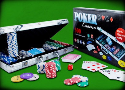 Kompletní balení středně velké pokerové sady Poker Casino
