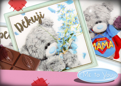 Medvídci Me to You na čokoládách s 3D efektem