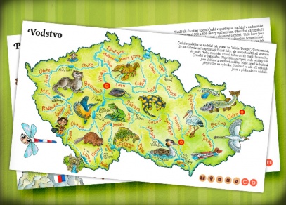 Vodstvo - knihu Česká republika ilustrovala Ladislava Pechová